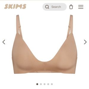 SKIMS WIRELESS FORM T-SHIRT DEMI BRA: Size 40C Color: CLAY (BRAND NEW)